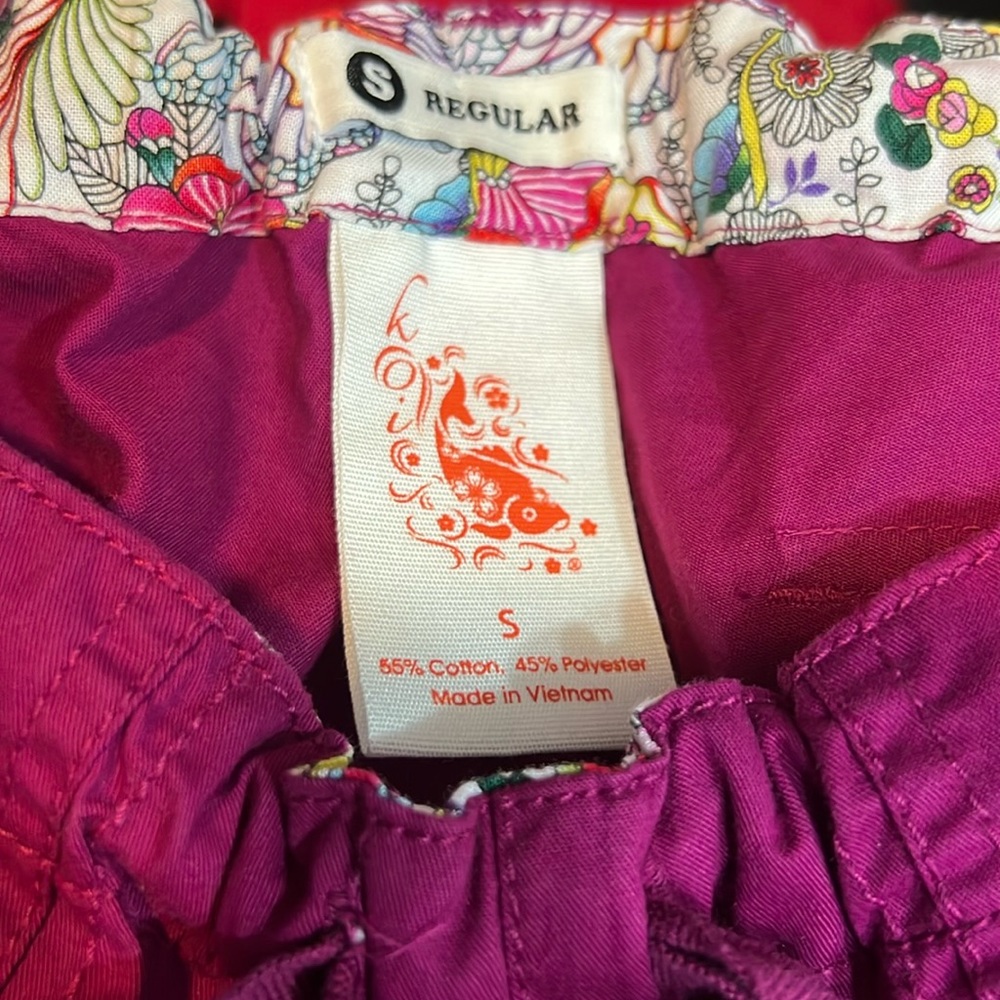 Koi Lindsay 701 magenta small regular scrub pant